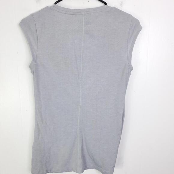 North Face Shirt Womens Small V Neck Short Cap Sleeve Casual Basic Stretchy - Picture 2 of 8